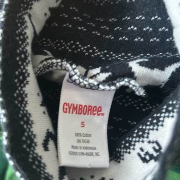 3 Turtlenecks GAP,Kelly green XS,Class Club Forest Green 6, & Gymboree Blk/Wht 5 - Picture 8 of 8